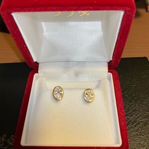 18k gold vermeil stud earrings
